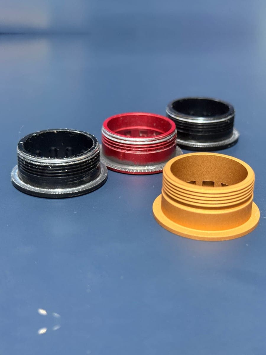 E-MTB Microspline Cassette Lockring — Extended-Thread Redesign — step 06: Old vs. new